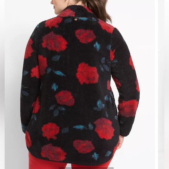 LIVI Half-Zip Sherpa Pullover in Solstice Rose size 18/20 - Picture 3 of 15